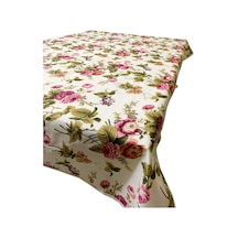 Masa Örtüsü Takımı 120X190 Cm (İngiliz Gülü)Yıkanabilir Vip Masa (524834418)