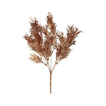 Yapay Çiçek Bakır Bronz Renk Kuşkonmaz Demeti Garnitür Aradal Dekoratif Yapay Bitki 35cm