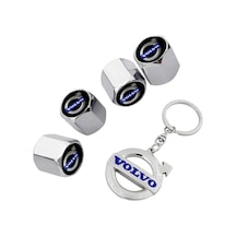 Volvo 940 Krom Renk Sibop Kapağı 4 Adet Ve Krom Anahtarlık