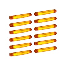 12 Adet Neon Led Lamba Slim Model Turuncu 12-24 Volt