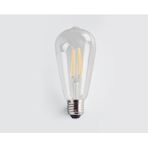 Rustik Led Ampül Flamanlı Şeffaf 8w Beyaz Işık CT-4353-B Cata