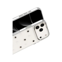Mey İthalat Apple Uyumlu iPhone 17 Pro Max Fiyonk Desenli Kapak - Desen 7 Şeffaf