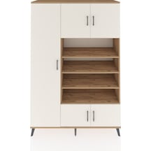 Hyperion Dolap 10 Raflı 5 Kapaklı 132x44x195 Çam-aytaşı/çam Çam