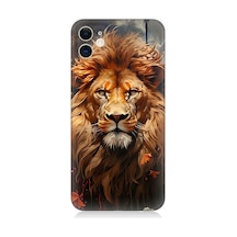 Apple Uyumlu iPhone 12 Silikon Kılıf Yorgun Savaşçı Aslan