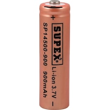 Supex 14500-900ma 3,7 Volt Başlıklı Pil