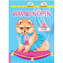Yavru Köpek Evde-Boyama Çıkartma- Koloni Çocuk Yayınları