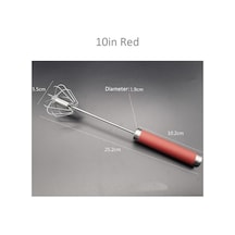 Yasammerkezi 10 Inç Kırmızı Stil 304 Paslanmaz Çelik Yumurta Çırpma Yarı Otomatik Yumurta Çırpıcı Manue Ahşap Yasammerkezi 10 Inç Kırmızı Stil 304 Paslanmaz Çelik Yumurta Çırpma Yarı Otomatik Yumurta Çırpıcı Manue Ahşap