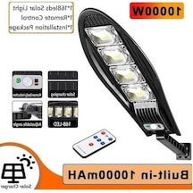 Pazly 10.000w 168 Led Yükseltilmiş Güneş Sokak Lambası, Açık Su Geçirmez, Ayarlanabilir Led Bahçe Duvarı Işığı, Dahili Bahç D-10000w