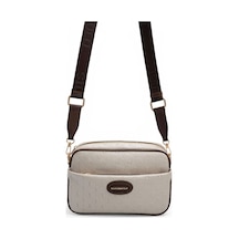 Silver & Polo Silver Polo Bej - Kahve Logolu Kadın Çapraz Çanta Sp1267 Bej - Kahverengi