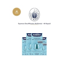 Caffe Borbone Decaffeinato Kafeinsiz 40 Kapsül 4x10 - Nespresso Uyumlu Alüminyum Kapsül Kahve