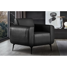 Ofiscombin Ofis Büro Koltuk Kanepe Oturma Takımı Tekli Ofis Koltuğu Toskano Siyah Mel-1000