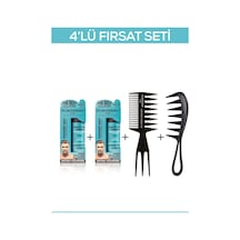 Fontenay Saç Şekillendirici Pudra Toz Wax Mat Effect Mavı 20gr X2 + Şekil Tarağı X2 4'Lü Set