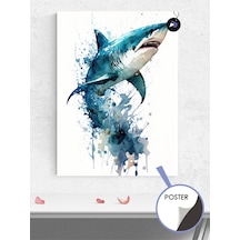Köpek Balığı Jaws Hayvan Poster - Afiş - Dekoratif Duvar Posteri