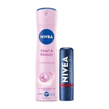 Spf30 Güneş Koruyucu Nemlendirici Kırmızı Renkli Dudak Kremi Ve Sprey Deodorant Pearl&beauty 150ml
