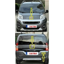 Fiorino. Panorama 1.3 Multijet Safeline 2016-2021 Multijet Kırmızı "j" Krom Yazı-kaput Ve Bagaj Arma
