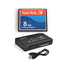 Sandisk 8 GB Compact Flash Hafıza Kartı - USB 2.0 CF Kart Okuyucu