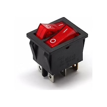 Maroces 100 Adet Ic-101 Ikili Işikli Anahtar On-Off 6P