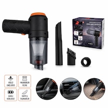 Şarjlı Kablosuz Araç İçi Süpürge Güçlü Emiş, Yıkanabilir Filtre, Taşınabilir Mini Oto Süpürgesi 1