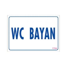 Pvc Levha Quot;Wc Bayanquot; 17,5*25 Cm