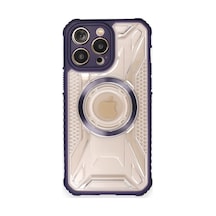 Apple iPhone Uyumlu  12 Pro Max Uyumlu Kılıf Prag Magneticsafe Kapak - Derin Mor
