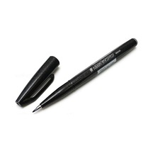 Pentel Brush Sign Pen Imza Kalemi Black
