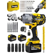 Dragro Alman DRG-1401 PRO NM Kademeli Yüksek Torklu Somun Bijon Sökme Akülü Vidalama