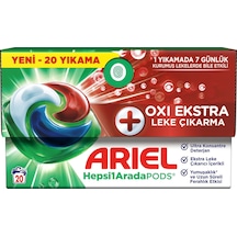 Ariel Hepsi1arada Pods Oxi Extra Leke Çıkarma Kapsül Çamaşır Deterjanı Beyazlar Ve Renkliler 20 Yık