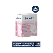 Bebedor Göğüs Pedi Hijyenik Tekli Ambalaj 40'lı 4 Adet