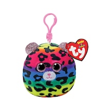 Ty Squishy Beanies Peluş Leopar Anahtarlık Dotty Çok Renkli