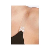 5 Set Şeffaf Plastik Uçlu Sütyen Askısı Altın - Lacivert