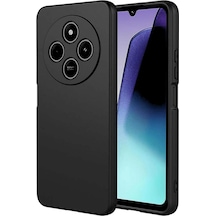 Redmi 14C Uyumlu Silikon Kılıf - Pastel Renk Tonu Esnek Tam Koruma Kapak  - Siyah
