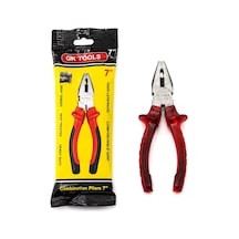 Gk Tools Pense 7 İnç 180 Mm - Kırmızı Şeffaf Saplı- 6'li Paket Diğer