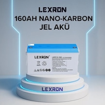 Lexron - İnges 12 Volt 160 Amper Jel Akü - 12v 160ah Derin Döngü Akü Güneş Enerji Sistemi Aküsü