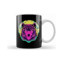 Werewolf Fierce Wolf Mythical Creature Majestic Kupa Bardak Porselen Karışık