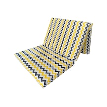 Katlanır Yer Yatağı 8 Cm Kalın Sünger Yatak 80x180x8 Cm-sarı Gri Zikzak Katlanır Yer Yatağı 8 Cm Kalın Sünger Yatak 80x180x8 Cm-sarı Gri Zikzak