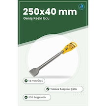 Sds Keski 14 Mm Geniş 250x40 Yüksek Alaşımlı Beton Taş Kırma Kazı