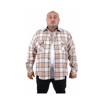 Moc Grande Mocgrande Büyük Beden Oduncu Gömlek Sportsman 22215 Kahverengi