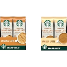 Starbucks Latte Serisi Caramel Latte + Vanilla Latte  2 x10'lu