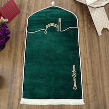 İsme Öze El Kuba Lüks Astarlı Biyeli Seccade-yeşil 66x125cm 565 Gr