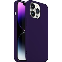 Buff Apple Uyumlu iPhone 14 Pro Max Rubber S Kılıf Mor