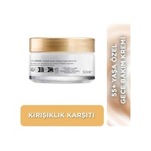 Yaş Uzmanı 55+ Kırışıklık Karşıtı Yenileyici Gece Kremi