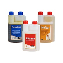 3'lü Set Farmatom Vitamin 500 Ml - Neftor Hırıltı 500 Ml - Alfamin 500 Ml
