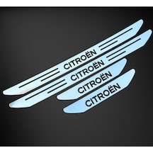 Citroen Araçlarına Uyumlu Kapı Eşik Yazısı Krom