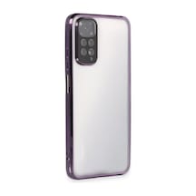 Xiaomi Redmi Note 11 Uyumlu Kılıf Lensli Silikon - Mor