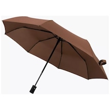 Hss Tam Otomatik Çanta Boy Kahverengi Şemsiye-siyah