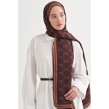 Carell Grace Monogram Floş Şal Dark Çok Renkli