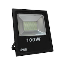 Siyah Kasa Beyaz Işık 100w Led Projektör N11.1488