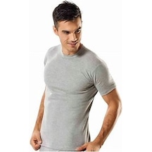 Tutku Erkek Sıfır Yaka Fanila Atlet 2'li Paket Beden 4 Xl Gri