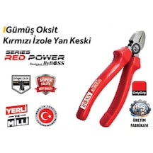 Boss 160 Mm Gümüş 85633 Oksit Yan Keski Kırmızı İzole 6 Adet