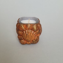Âric Terakota Deniz Kabuklu Bardakta Dekoratif Soya Wax Mum 008